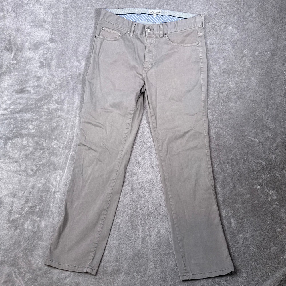 Peter Millar Pants Mens 33x28 Gray Ultimate Sateen Crown Stretch 5 Pocket